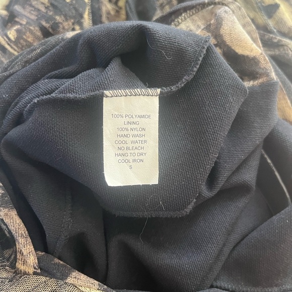 black cream mesh stretch drop waist dress moody floral whimsigoth goth Sz S - Picture 12 of 15